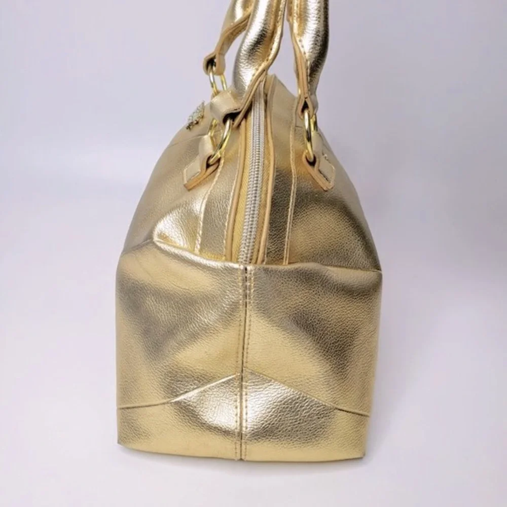 Victoria's Secret Metallic Gold Mini Satchel Bag